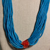 Turquoise Fulani Multi-Strand Necklace