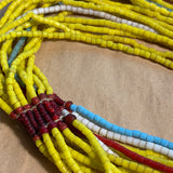 Yellow Fulani Multi-Strand Necklace