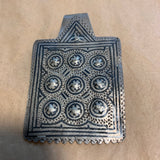 Silver Pendant from Morocco with Niello Detail