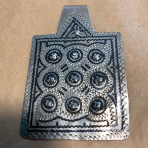 Silver Pendant from Morocco with Niello Detail