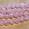 3.5mm Faceted Rose Quartz Beads