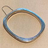Vintage Silver Hollow Bangle