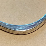 Vintage Silver Hollow Bangle