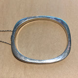 Vintage Silver Hollow Bangle