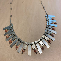 Vintage Sterling Necklace with Coral
