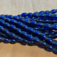 Antique Cobalt Glass Beads, Nagaland