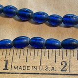 Antique Cobalt Glass Beads, Nagaland