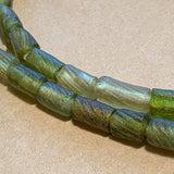 Roman Era Olive Glass Beads, Recycled Bracelet Pieces