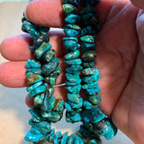 Large Turquoise Chips Beads