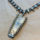 Vintage Silver Lacy Chain with Pendant