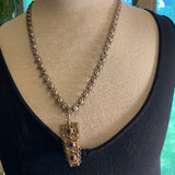 Vintage Silver Lacy Chain with Pendant