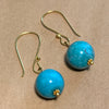 18 Karat Gold & Persian Turquoise Earrings