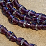 Antique Art Deco Amethyst Glass Beads