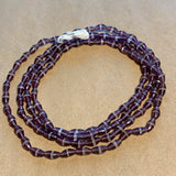 Antique Art Deco Amethyst Glass Beads