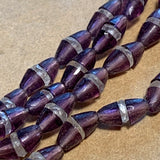 Antique Art Deco Amethyst Glass Beads