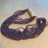 Antique Art Deco Amethyst Glass Beads