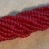 Antique Ruby Red Seed Beads, 14º