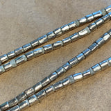 Silver Short Cylindrical Beads, Ethiopia