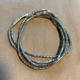 Silver Short Cylindrical Beads, Ethiopia