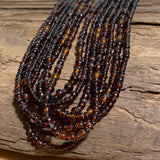 Antique Dark Rootbeer Glass Beads