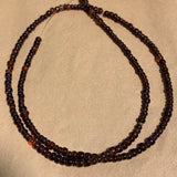 Antique Dark Rootbeer Glass Beads