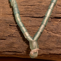 Roman Era Seafoam Glass Beads, Recycled Bracelet Pieces