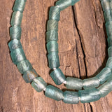 Roman Era Seafoam Glass Beads, Recycled Bracelet Pieces