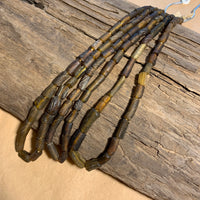 Antique Dark Rootbeer Glass Beads