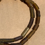 Antique Dark Rootbeer Glass Beads