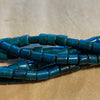 Antique Blue White Heart Beads