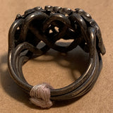 Antique Silver Puzzle Ring, China