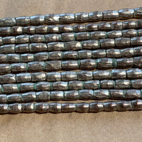 Silver Short Cylindrical Beads, Ethiopia