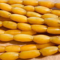 Venetian Opaque Yellow Glass Beads
