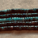 Smaller Green/Blue Peruvian Opal Smooth Heishi