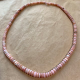 Pink Peruvian Opal Smooth Rondelles