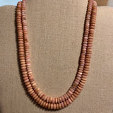 Larger Pink Peruvian Opal Smooth Rondelles