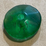 Green Vaseline Flat Beads