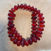 Red Vaseline Beads, Strand