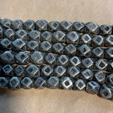 Strand of Silver Tone 5mm Cornerless Cubes, Niger