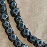 Strand of Silver Tone 5mm Cornerless Cubes, Niger
