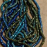Antique French Steel Cuts, Size P4 Blues & Greens