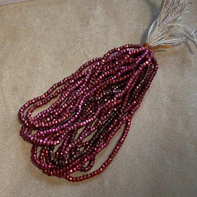 Antique French Steel Cuts, Size P4 Red & pink