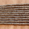 New 4mm Silver Color Heishi, Ethiopia