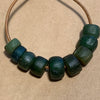 Old Small Green Glass Beads, Sudan