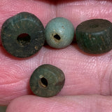 Old Small Green Glass Beads, Sudan
