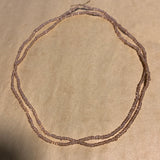 Vintage Transparent Peach Pink Czech Seed Beads, 12º