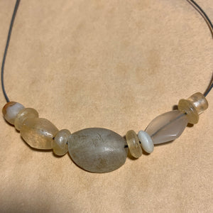 Ancient Bactrian Agate & Quartz Strand