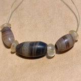 Ancient Striated Agate & Quartz Strand