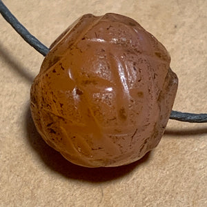 Ancient Bactrian Carved Carnelian Bead