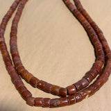 Strand of Ancient Red Jasper Beads, Mali